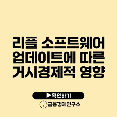 리플 소프트웨어 업데이트에 따른 거시경제적 영향