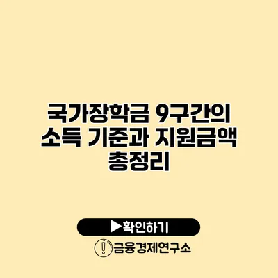 국가장학금 9구간의 소득 기준과 지원금액 총정리