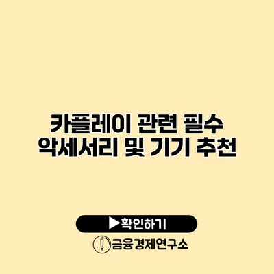 카플레이 관련 필수 악세서리 및 기기 추천